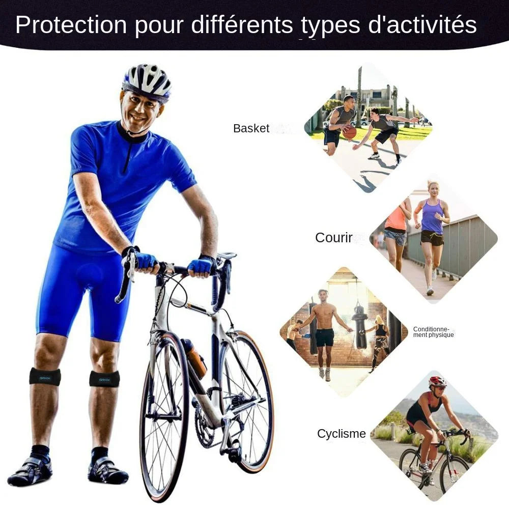 La genouillère pour rotule FitPower, est idéal pour les gens qui pratique le basket, la course, le conditionnement physique ou encore pour les cyclismes.