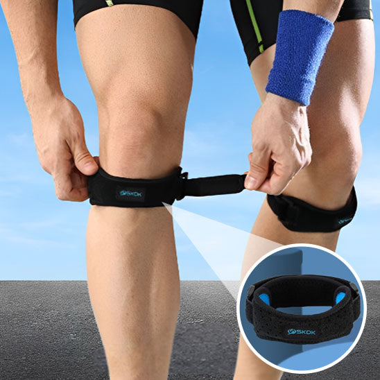La genouillère pour rotule FitPower, offre un coussinet et devant de la rotule pour amortir les micros chocs lors des activités physiques sollicitant les genoux.