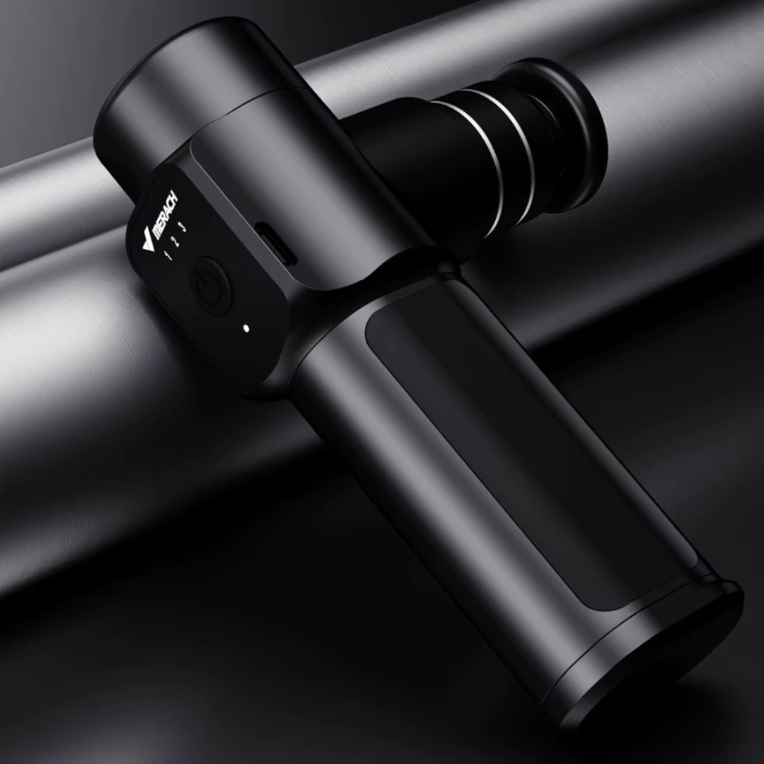 Le pistolet de massage - Mini Noir mesure 15 cm, vous pouvez donc l'amener partout avec vous.