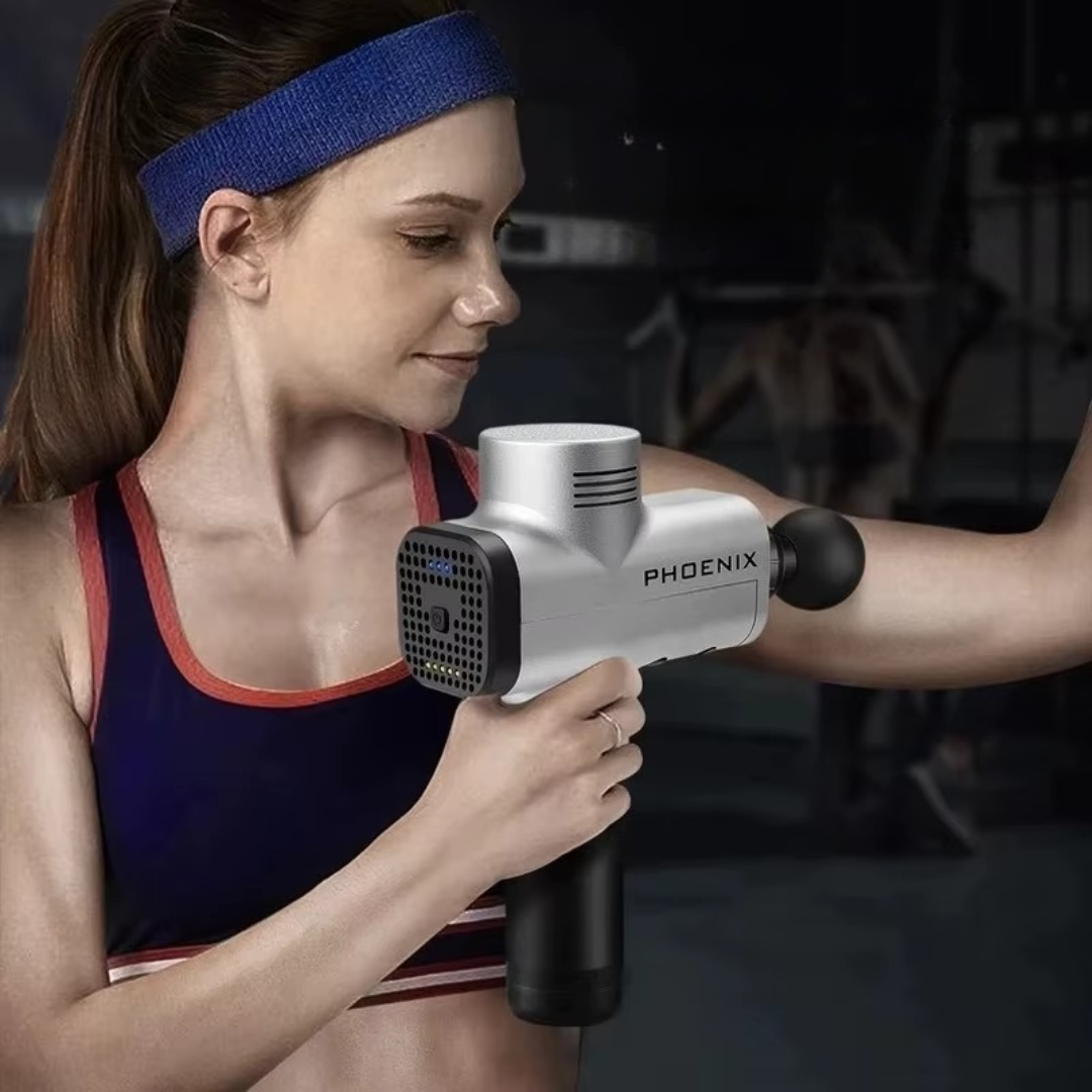 Le pistolet massage - ProGris cible les tensions dans le bras