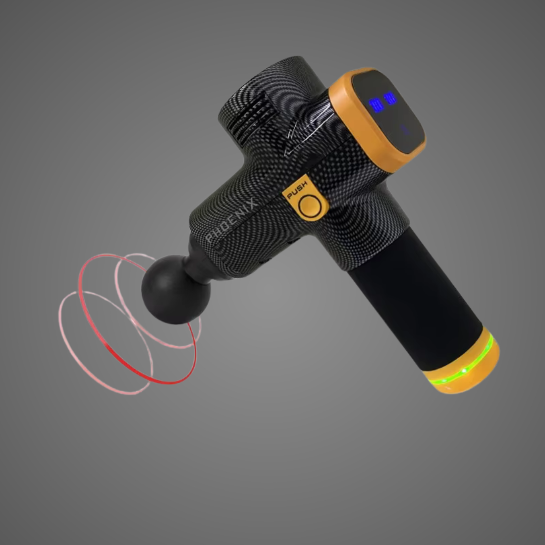 Le pistolet massage - ProOrange propose 3 niveaux d'intensité pour un massage en profondeur