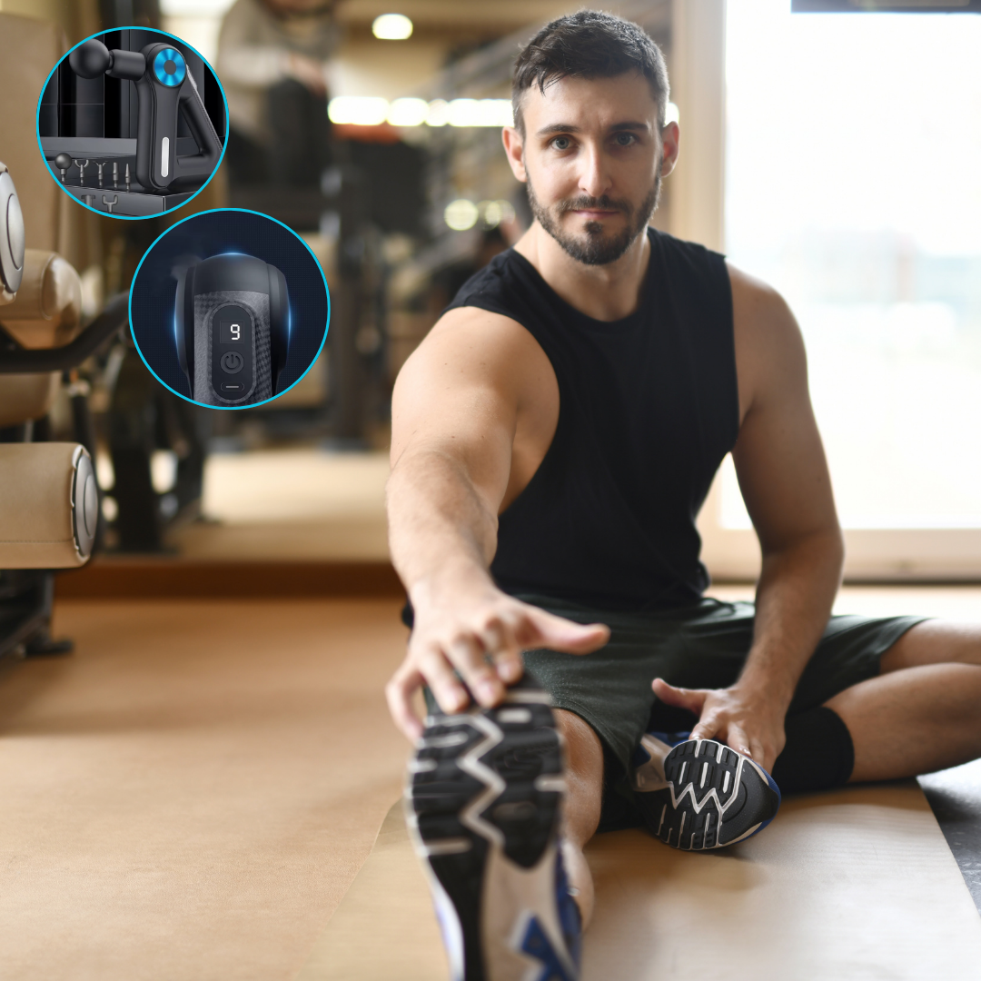 Le pistolet massage - Pro Triangle est un excellent outil pour les étirements, il soulage les courbatures