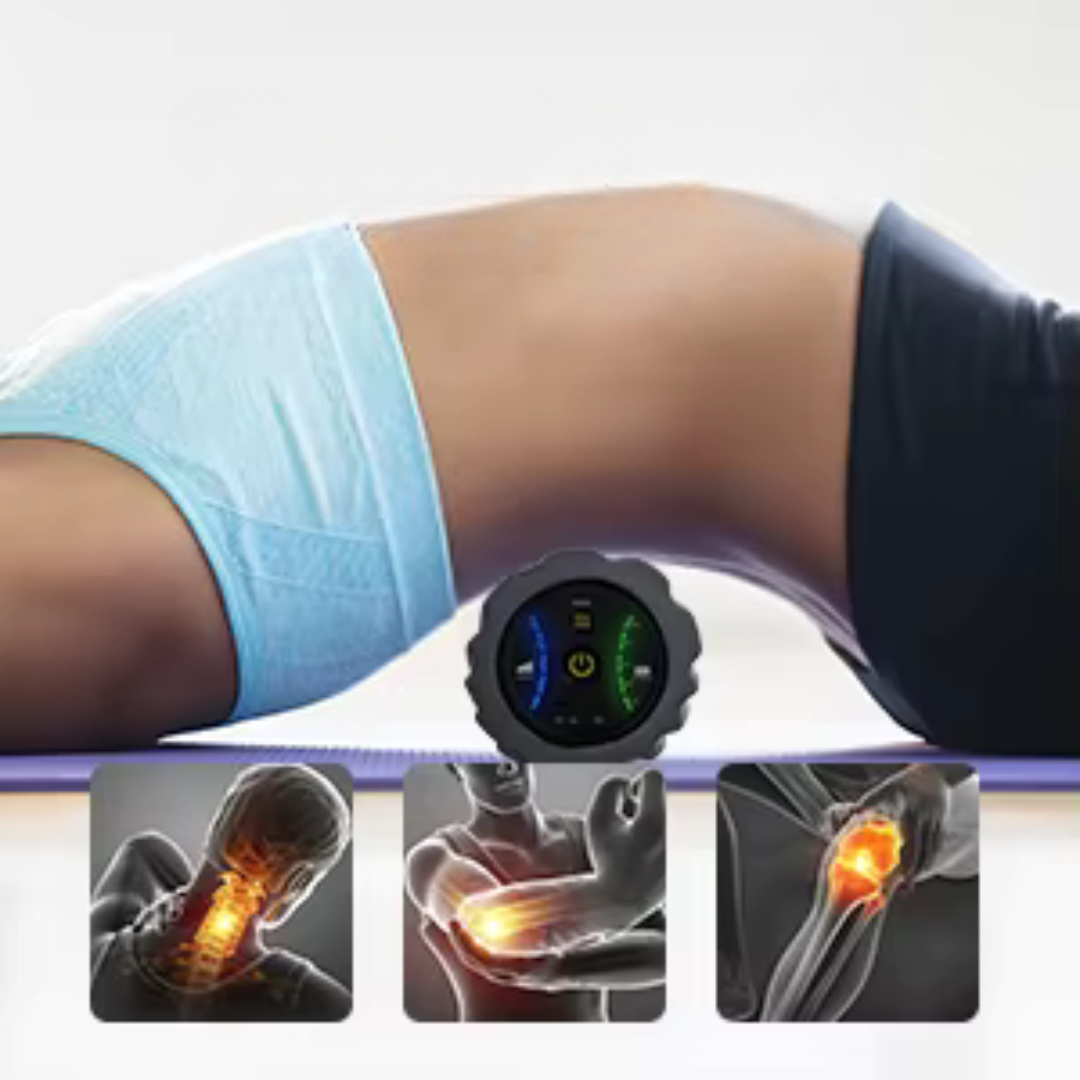 Le rouleau de massage - Vibrant permet de cibler plusieurs zones du corps comme le cou, les bras, les jambes et le dos