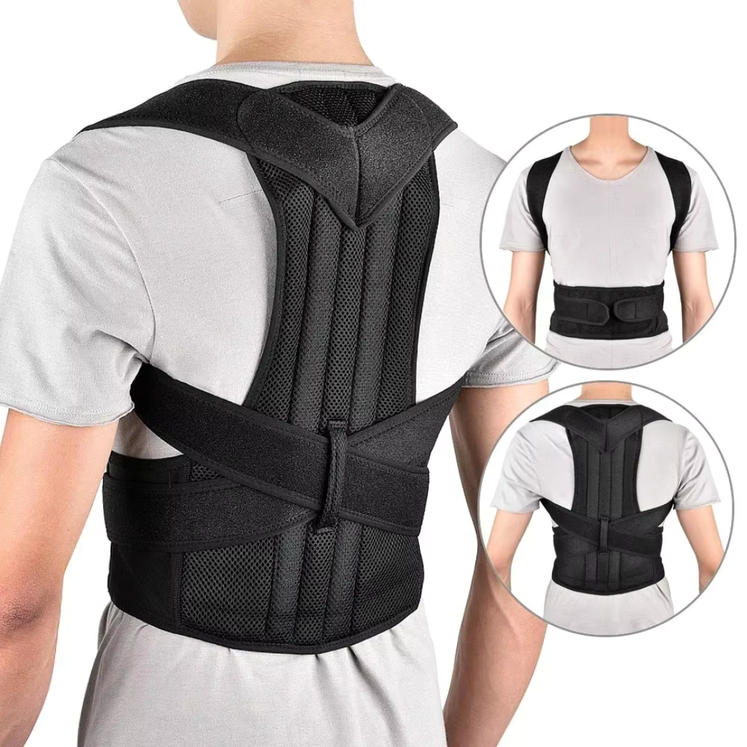 Homme porte le correcteur de posture 