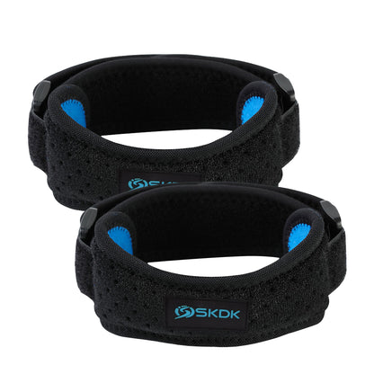 La genouillère pour rotule FitPower, est offert en paire et dans la couleur noir er bleu