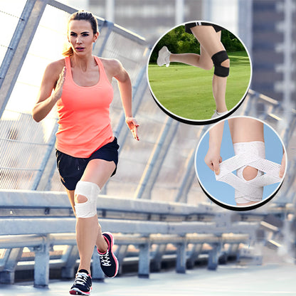 La genouillère pour rotule FitStap est équipé de velcro en forme de V pour pouvoir bien cibler la rotule. Ainsi, elle assure un maintien pour les courses à pied à l'extérieur comme à l'intérieur. 