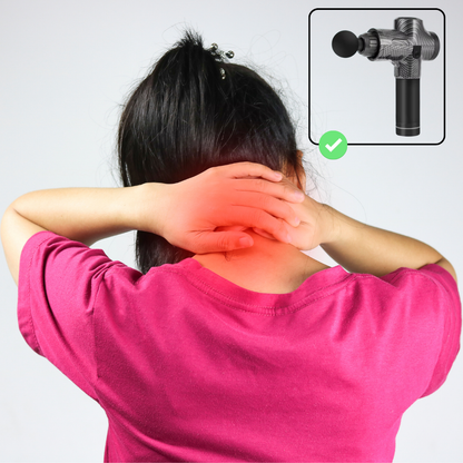 Le pistolet de massage - Gris soulage les douleurs à la nuque