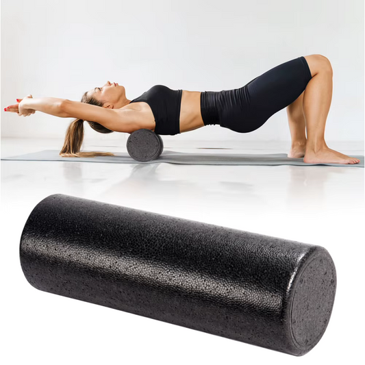 Le rouleau de massage - Lisse est idéal pour masser le dos, la nuque et les trapèzes. 