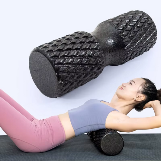 Le rouleau de massage - diamant est idéal pour cibler le cou et le dos grâce à sa conception creusé 