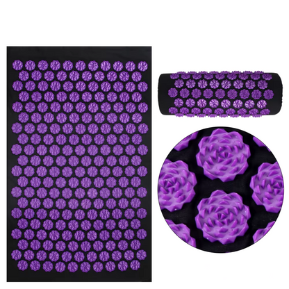 Le tapis d acupression - Picots flora comporte plusieurs picots qui soulagent les tensions du corps 