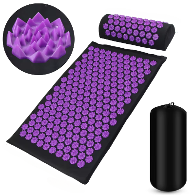 Le tapis d acupression - Zen intence  est offert avec un coussin et un sac de transport 