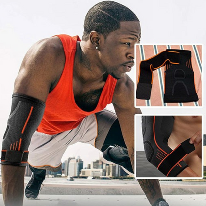 Notre manchon de compression Fitelbow permet de soulager les douleurs au coude grâce à sa compression ciblé ce qui permet de récupérer plus vite et continuer de faire leur sport préférer comme la gymnastique 