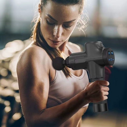 Notre pistolet de massage - Noir est léger et permet de cibler les zones du bras avec simplicité. 