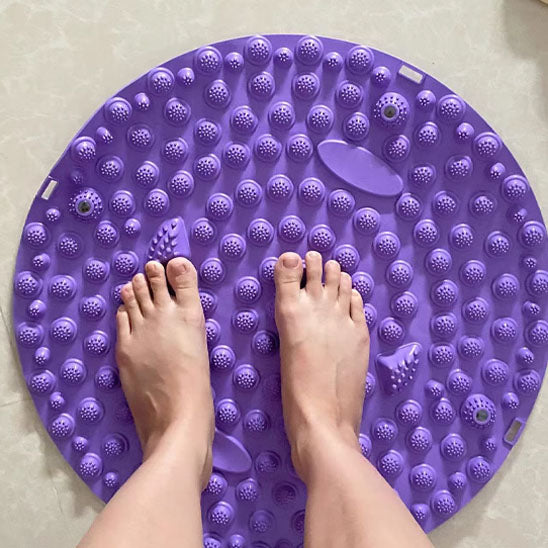 Pied déposé sur le acupression tapis - Pied violet 