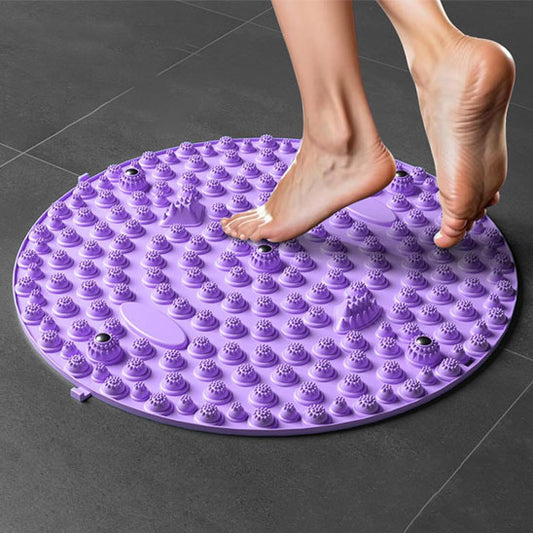 Pied étalé sur le acupression tapis - Pied violet 